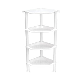 SLZBCY easy-assembly shower shelf demonstrated without tools for quick setup