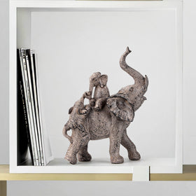 Smadeer elephant family decor, tabletop centerpiece for peaceful rooms.