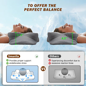 Smanlia removable pillowcase features cooling fabric and machine washable care