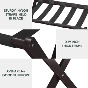 Smart FENDEE luggage rack folding design for compact storage.