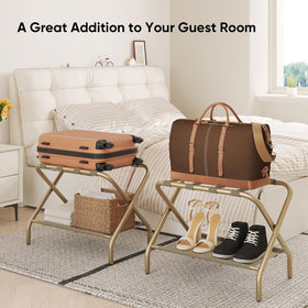 Smart FENDEE portable rack folds flat for compact travel and storage.