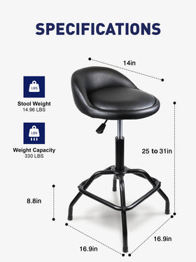 SMART JERRY backrest supports posture while seated at counter height