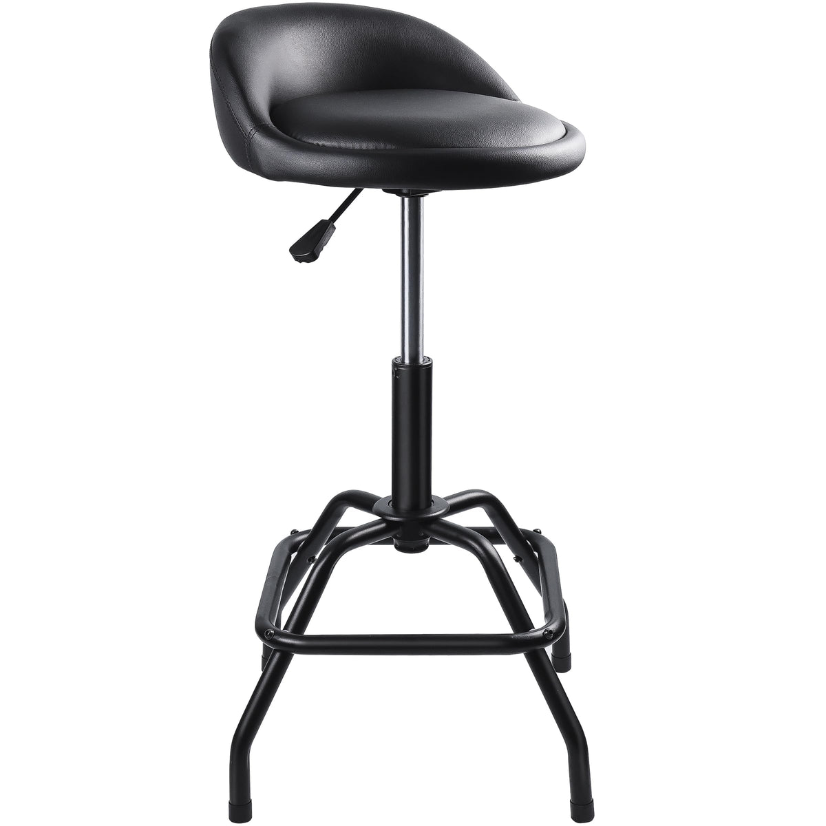 SMART JERRY stool seat offers comfortable support during extended garage tasks