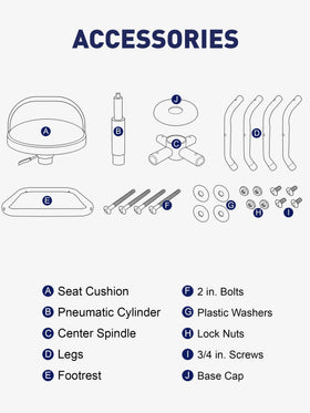 SMART JERRY stool with 360-degree swivel enables easy tool access