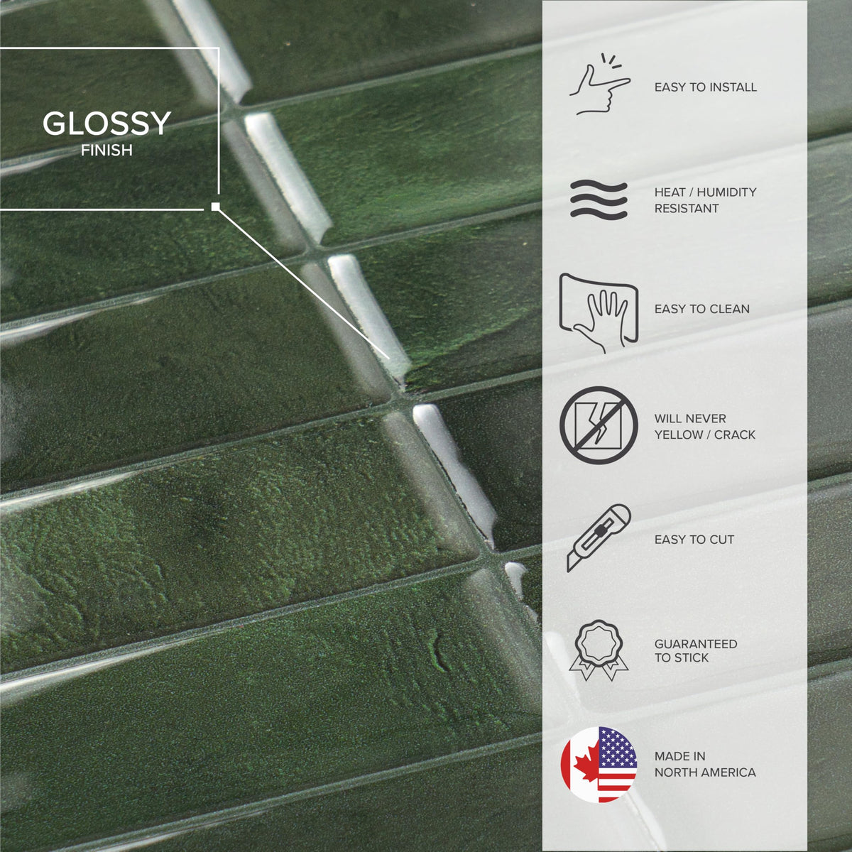 Smart Tiles water-resistant panels suitable for humidity-prone areas.