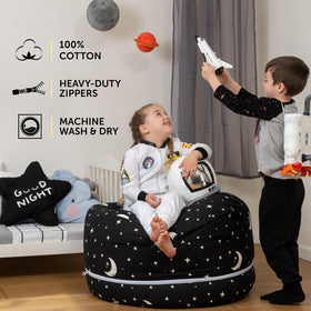SMART WALLABY 100% cotton cover provides soft, washable comfort for kids.