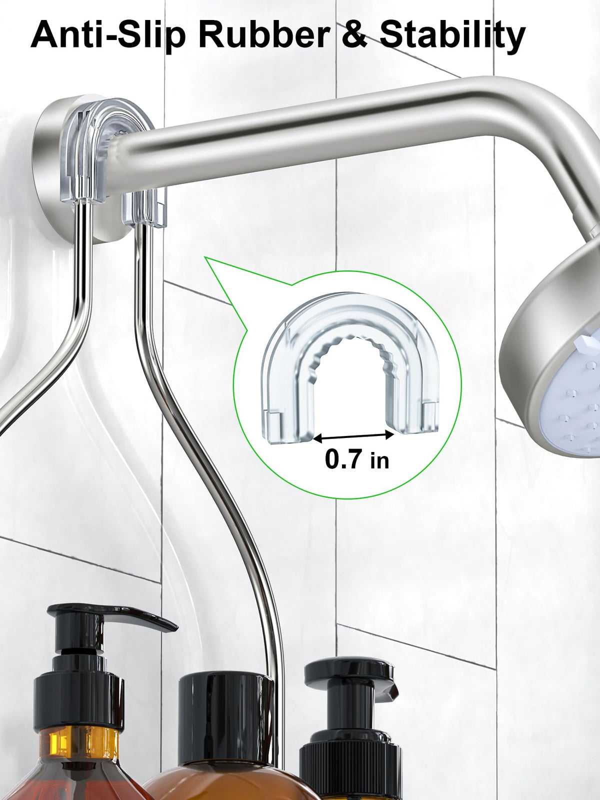 SMARTAKE built-in soap dish offering convenient placement for bar soap