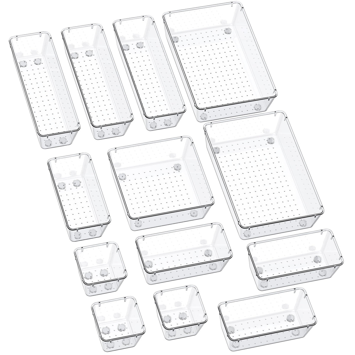 SMARTAKE multi-size drawer trays for organized storage and quick access