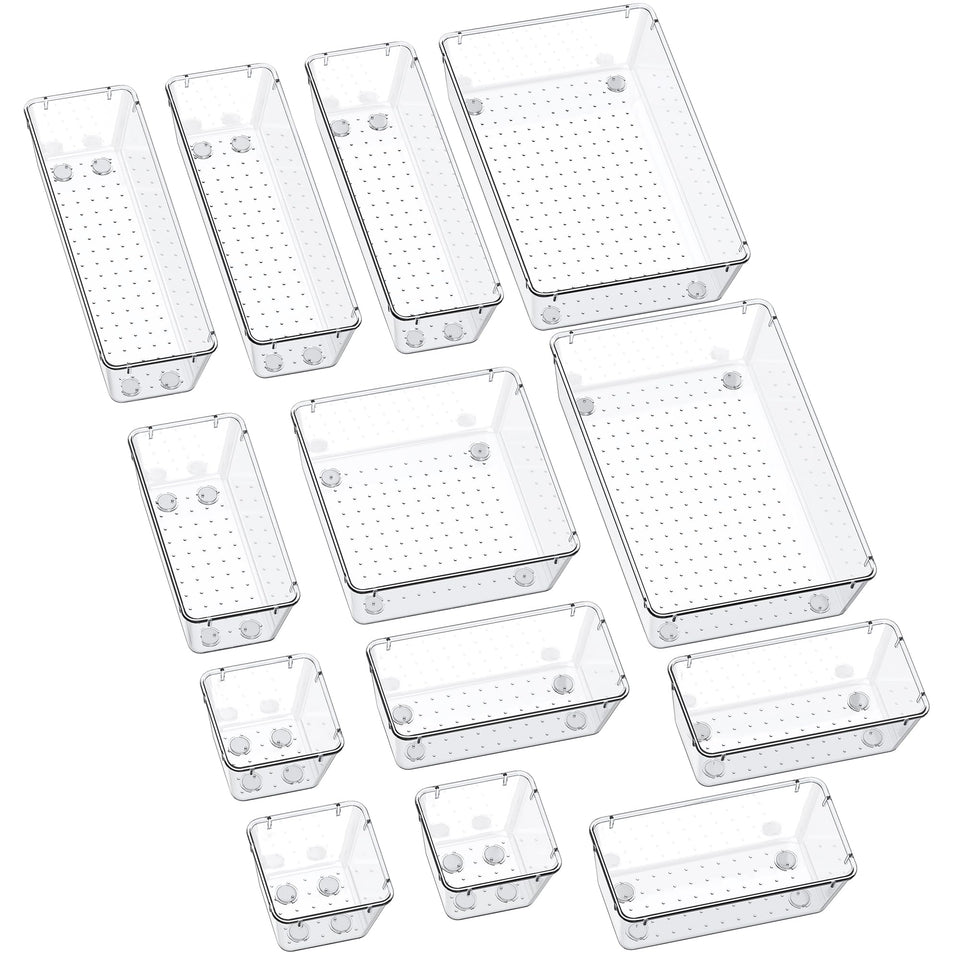 SMARTAKE multi-size drawer trays for organized storage and quick access