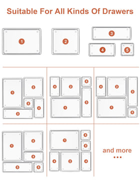 SMARTAKE easy-access drawer organizers streamline office storage and retrieval.