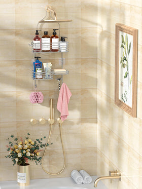 SMARTAKE fixed hooks hold razors and towels securely in the shower