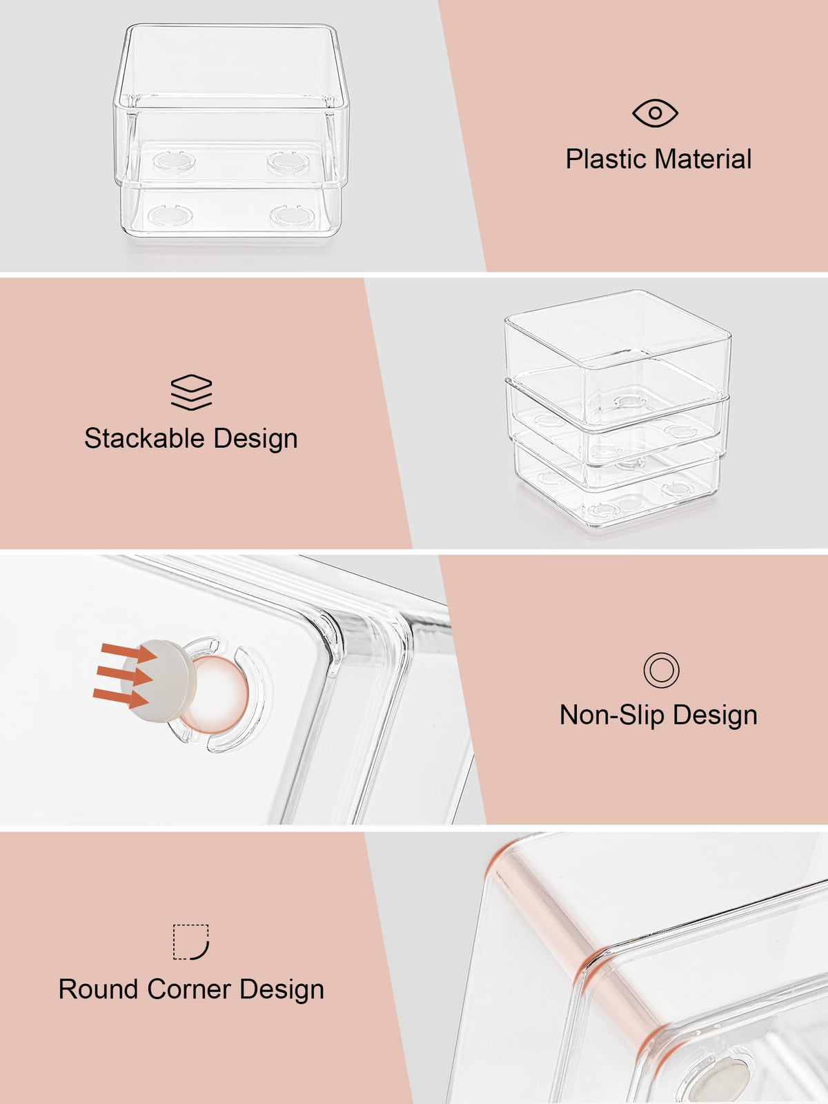 SMARTAKE makeup tools organizer keeps cosmetics tidy and ready for daily routines.