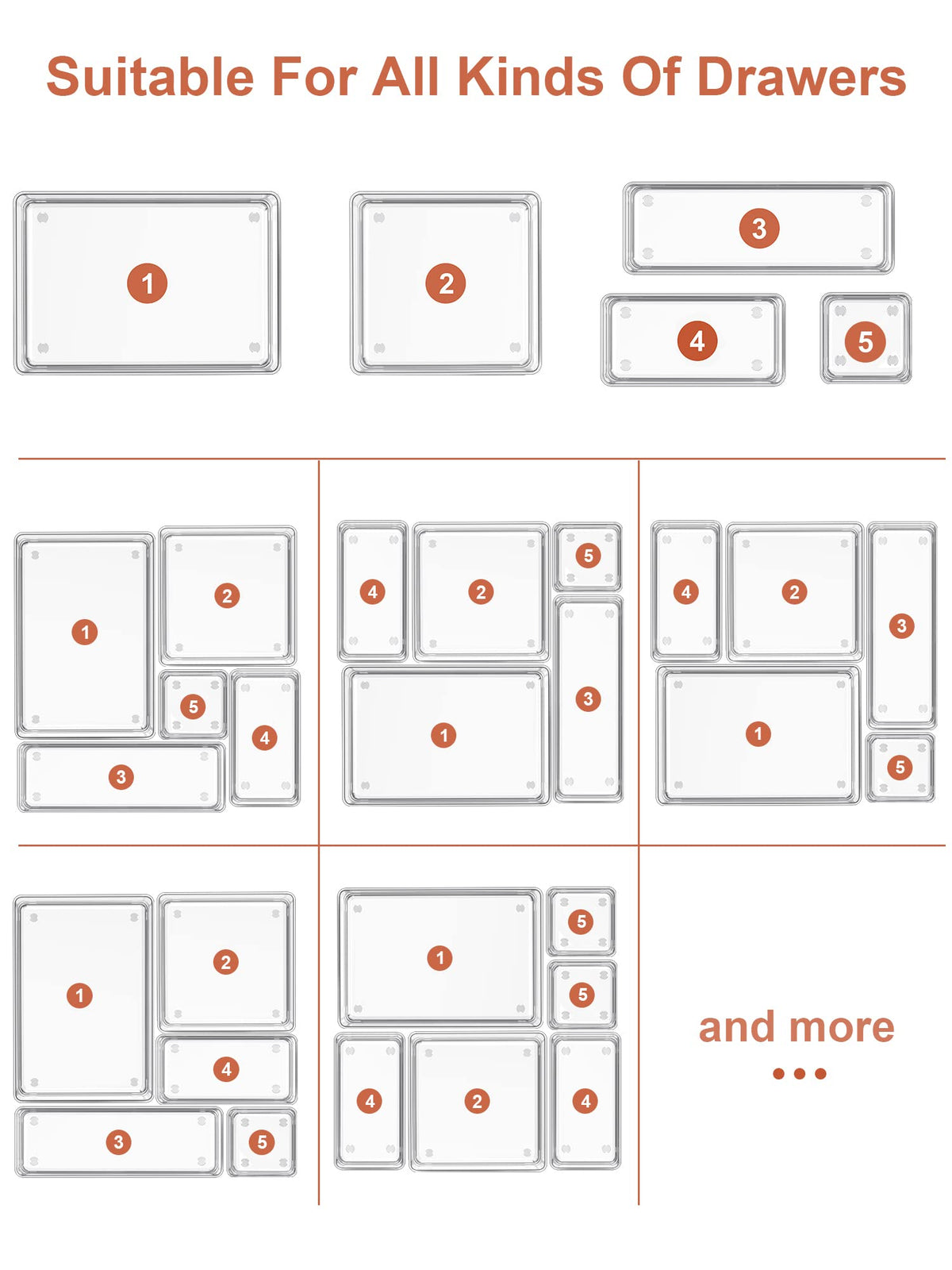 SMARTAKE office supplies organizer tray creates a neat, efficient workspace.