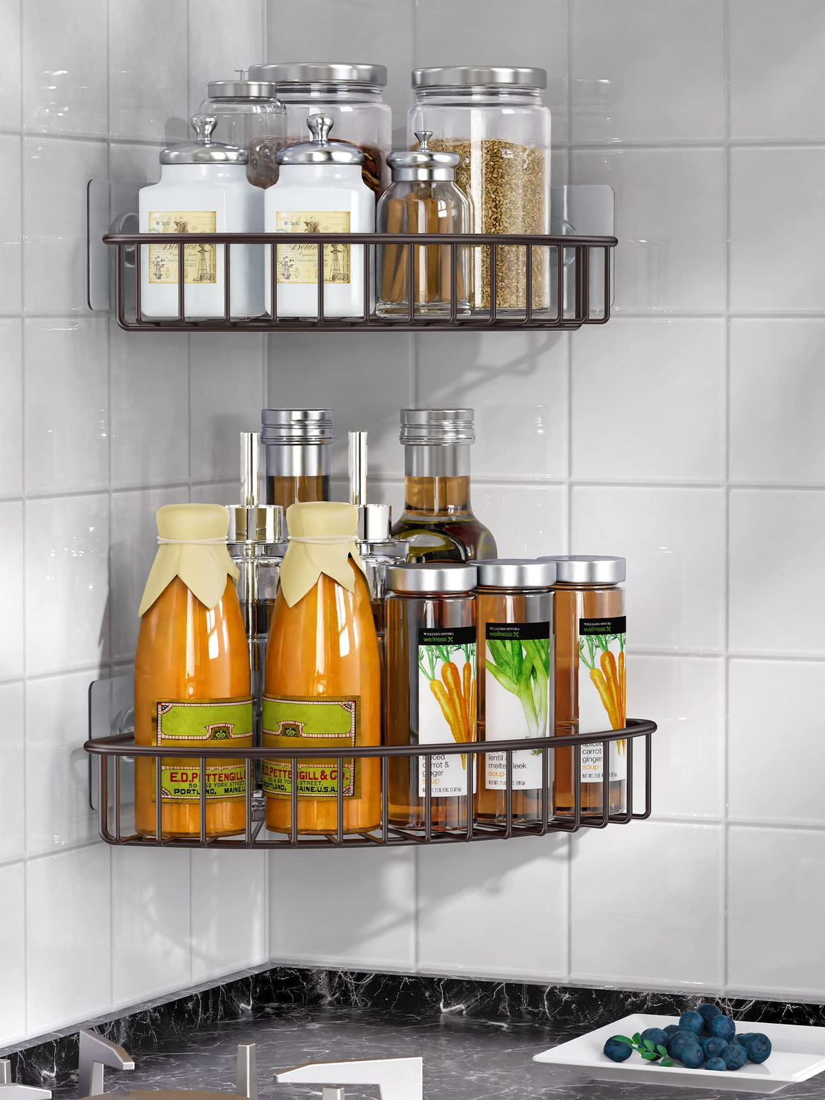 SMARTAKE open-grid design keeps items dry and accessible