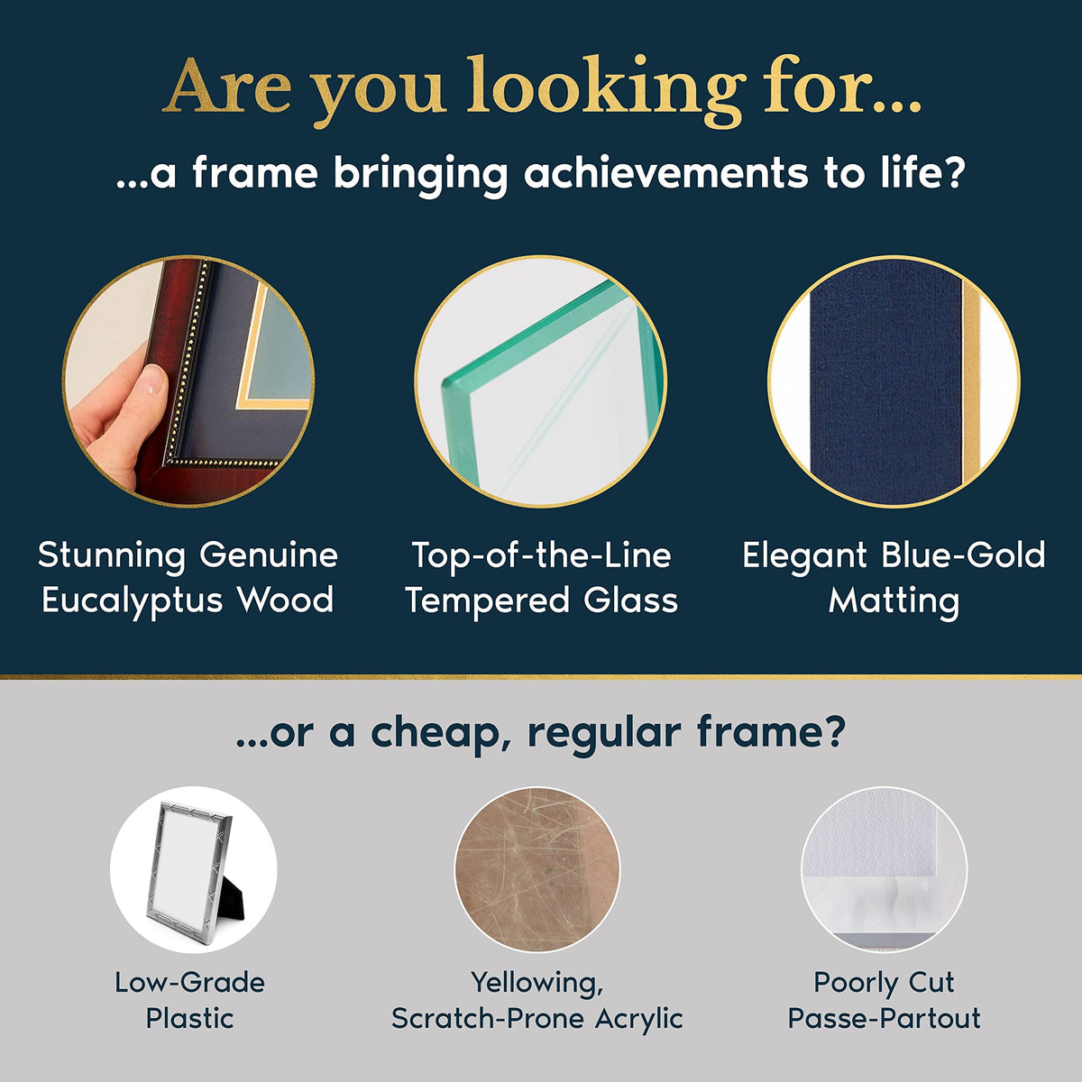 SMART&PROUD frames can hang on walls or stand on desks.