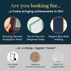 SMART&PROUD frames can hang on walls or stand on desks.