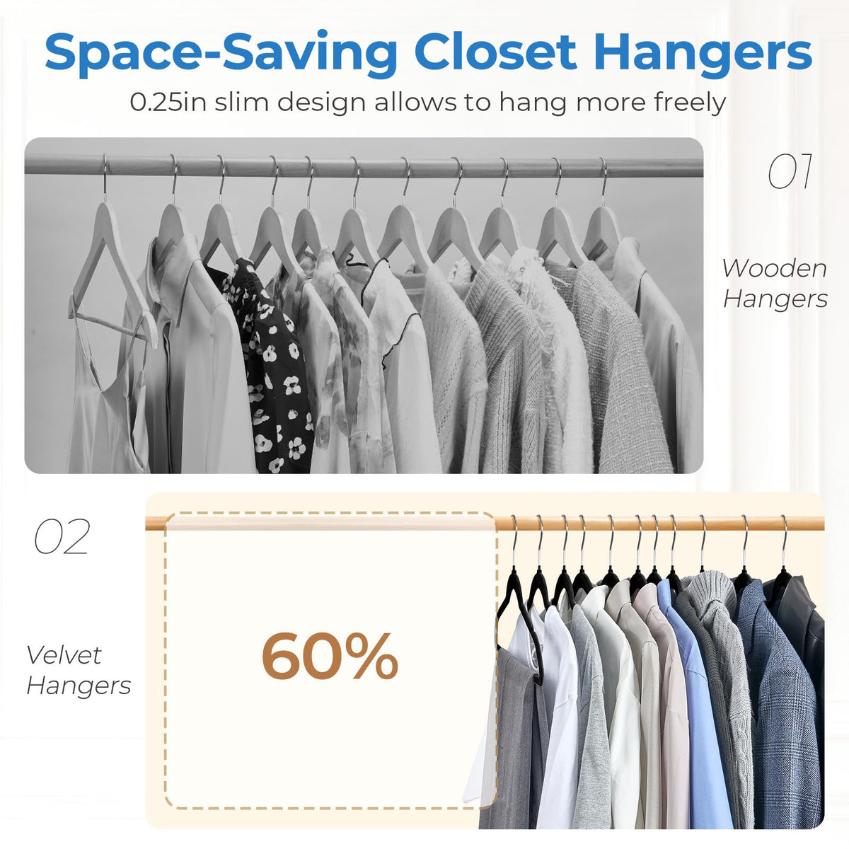Smartor durable construction uses reinforced plastic and rust-proof hooks for heavy items.