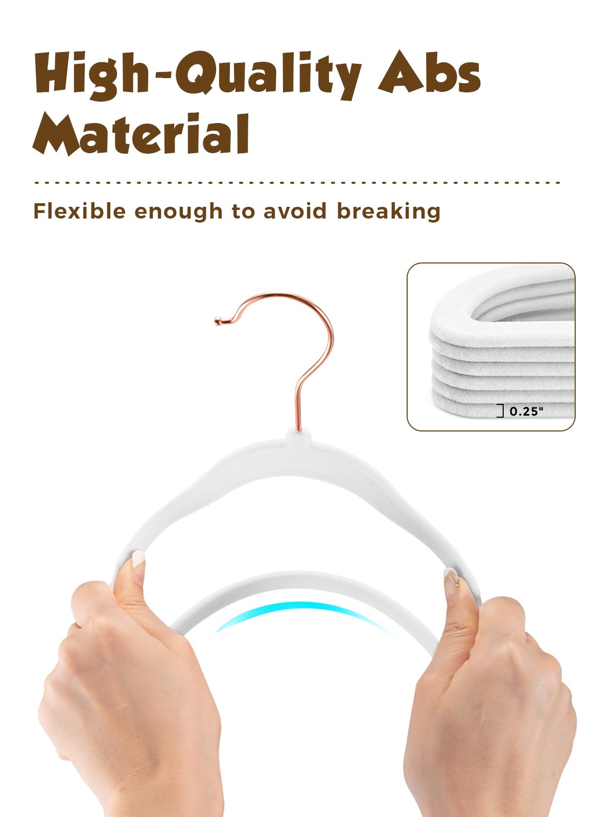 Smartor grooved shoulders prevent slipping of garments.