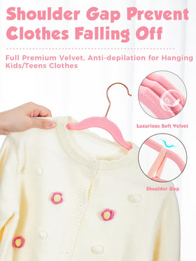 Smartor non slip hangers grip outfits to prevent sliding within a closet.
