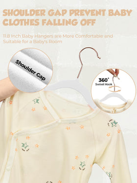 Smartor notched shoulders prevent slipping and keep garments in place.