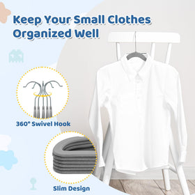 Smartor versatile hangers suit tops, pants, and dresses.