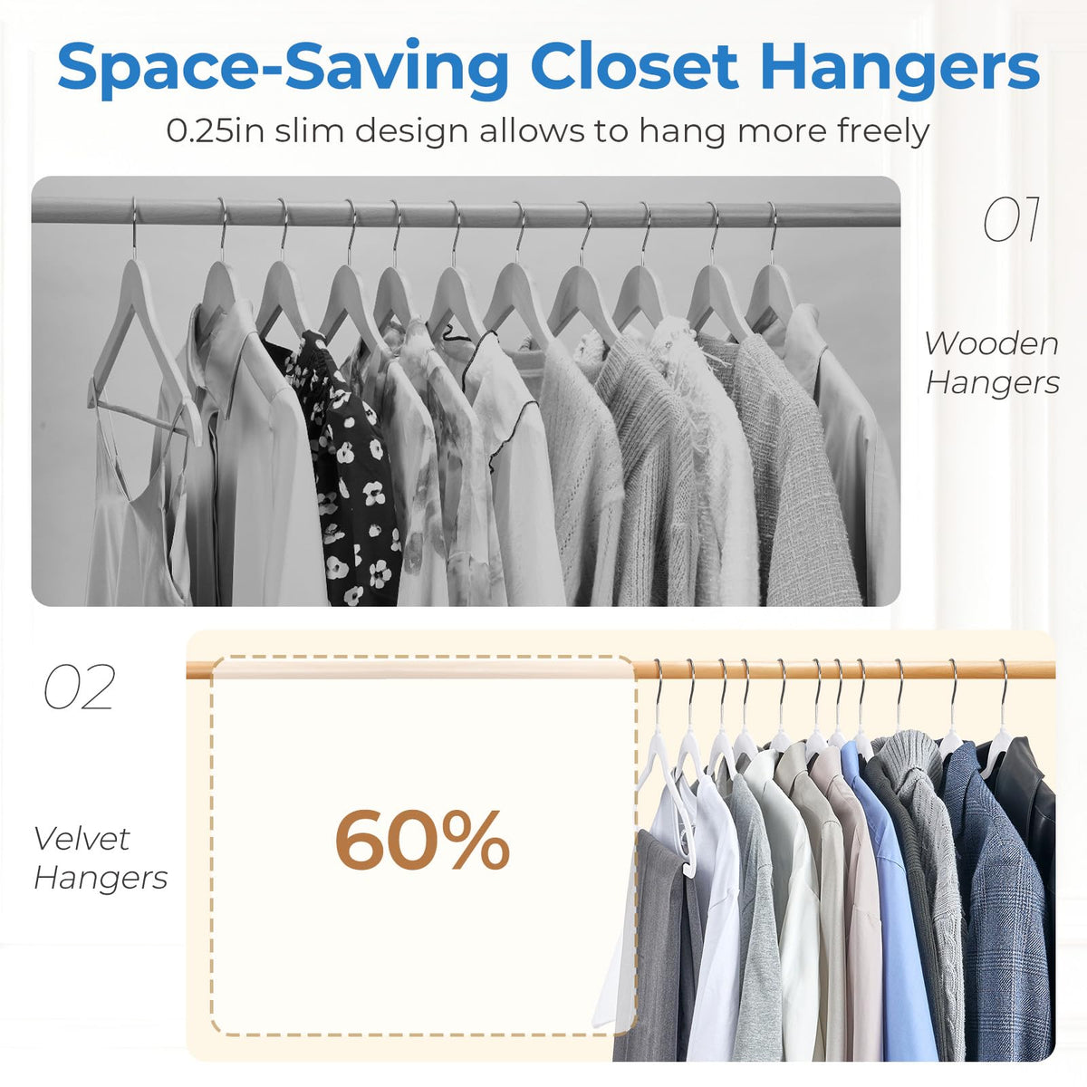 Shoulder notches hold delicate straps securely on Smartor hangers