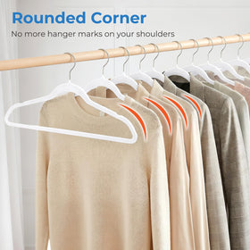 Slim profile frees up to 60 percent closet space
