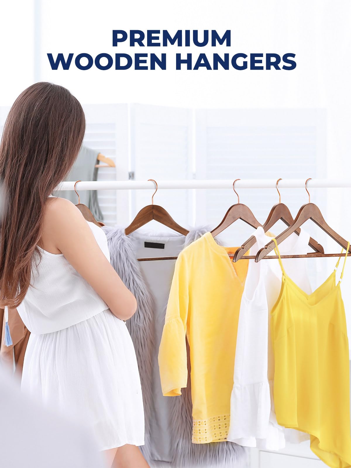 Smartor hangers secure delicate garments with notches to hold straps in place.