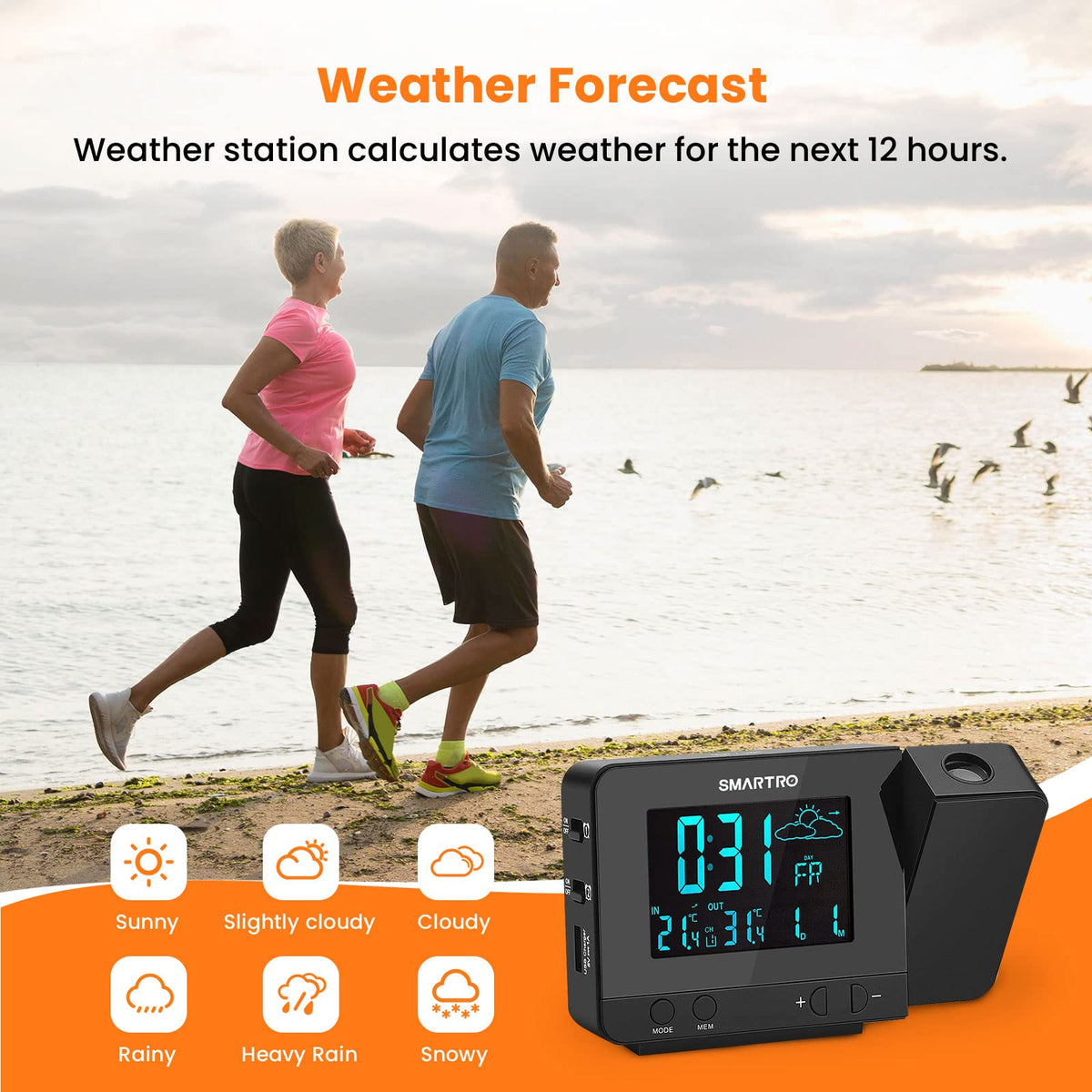 SMARTRO SC31B battery backup preserves settings during outages for reliable wake-up.