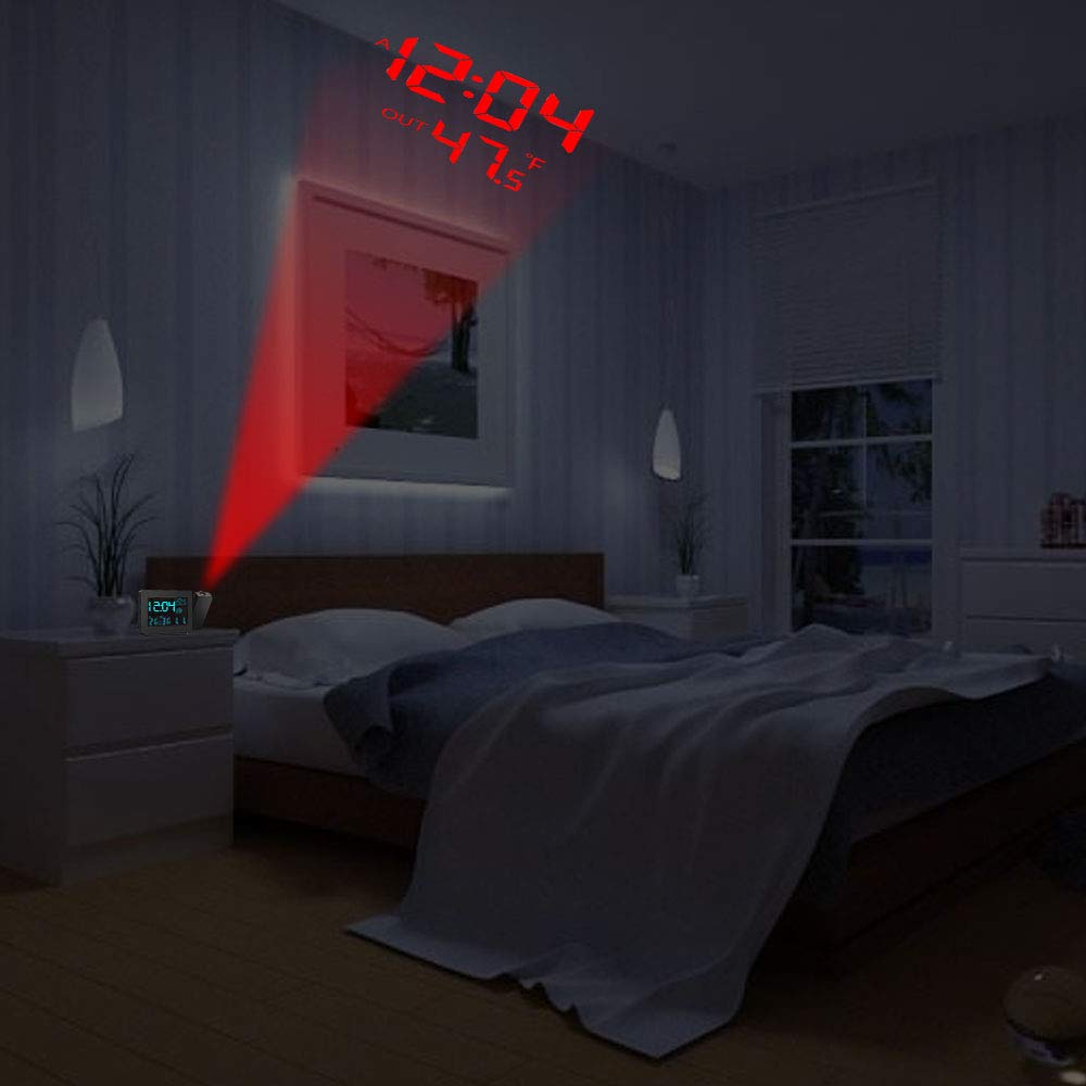 SMARTRO SC31B dual alarms with snooze for personalized wake-up routines.