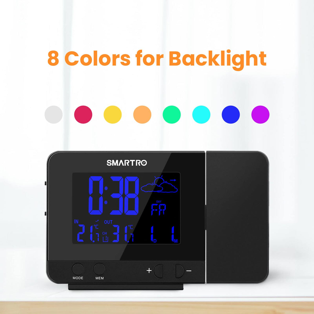 SMARTRO SC31B wireless sensor communicates temperature changes for accurate readings.