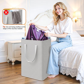 SmartTrends freestanding laundry bin top-frame helps keep clothes balanced and upright.