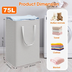 SmartTrends waterproof laundry bin with freestanding design keeps damp bathrooms tidy.
