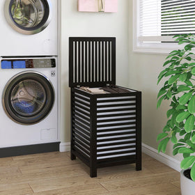 SMIBUY 120L bamboo basket provides ample capacity for towels and clothes