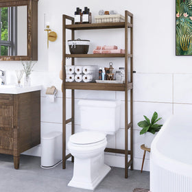 SMIBUY 3-tier adjustable shelves for towels, toiletries, and decor