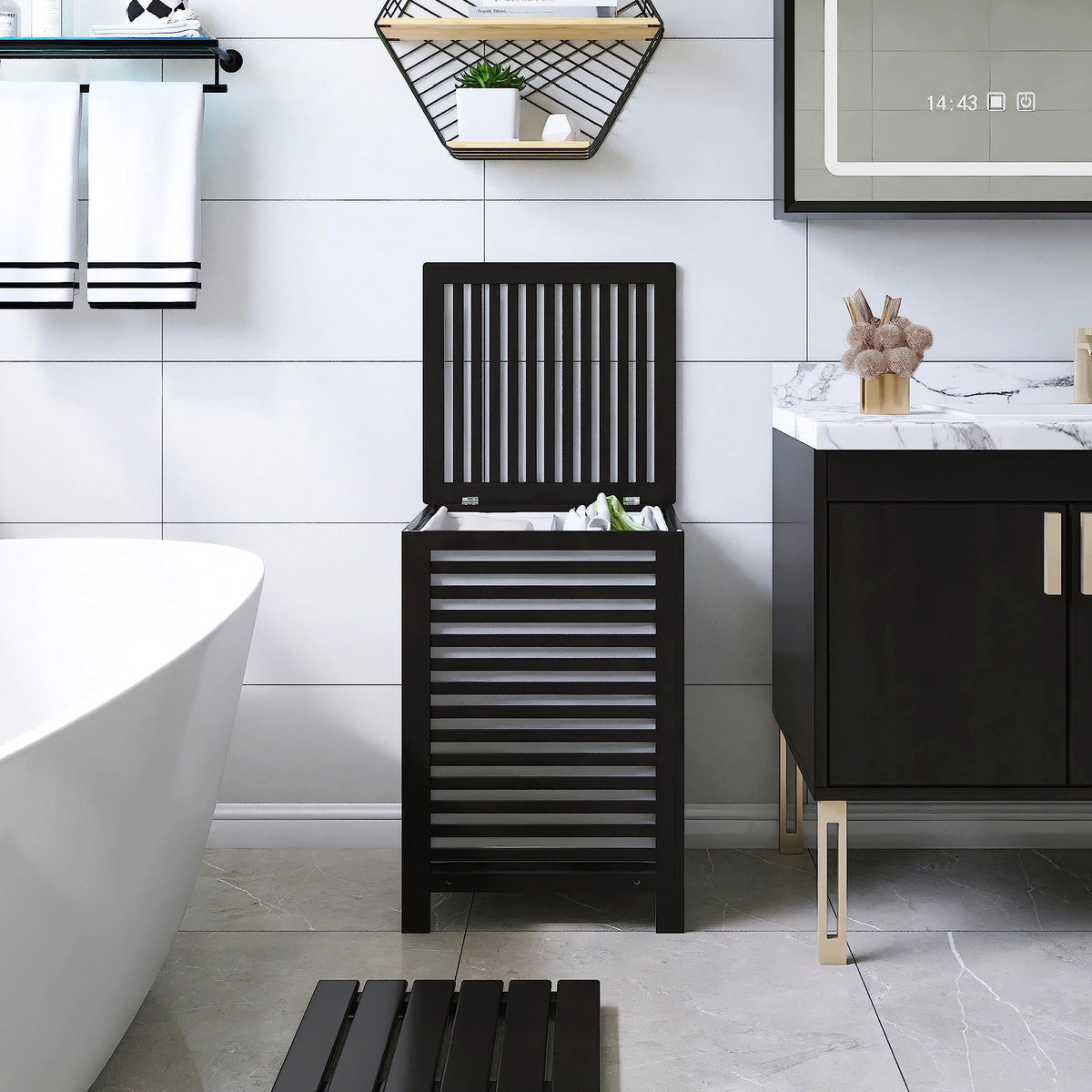 SMIBUY bamboo construction with lacquer finish adds a premium look