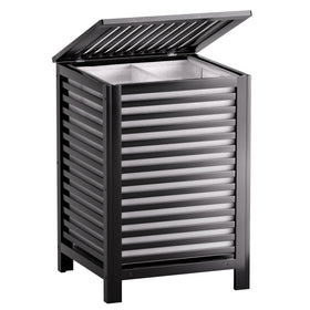 SMIBUY Double Laundry Hamper with Lid offers a spacious opening for quick sorting