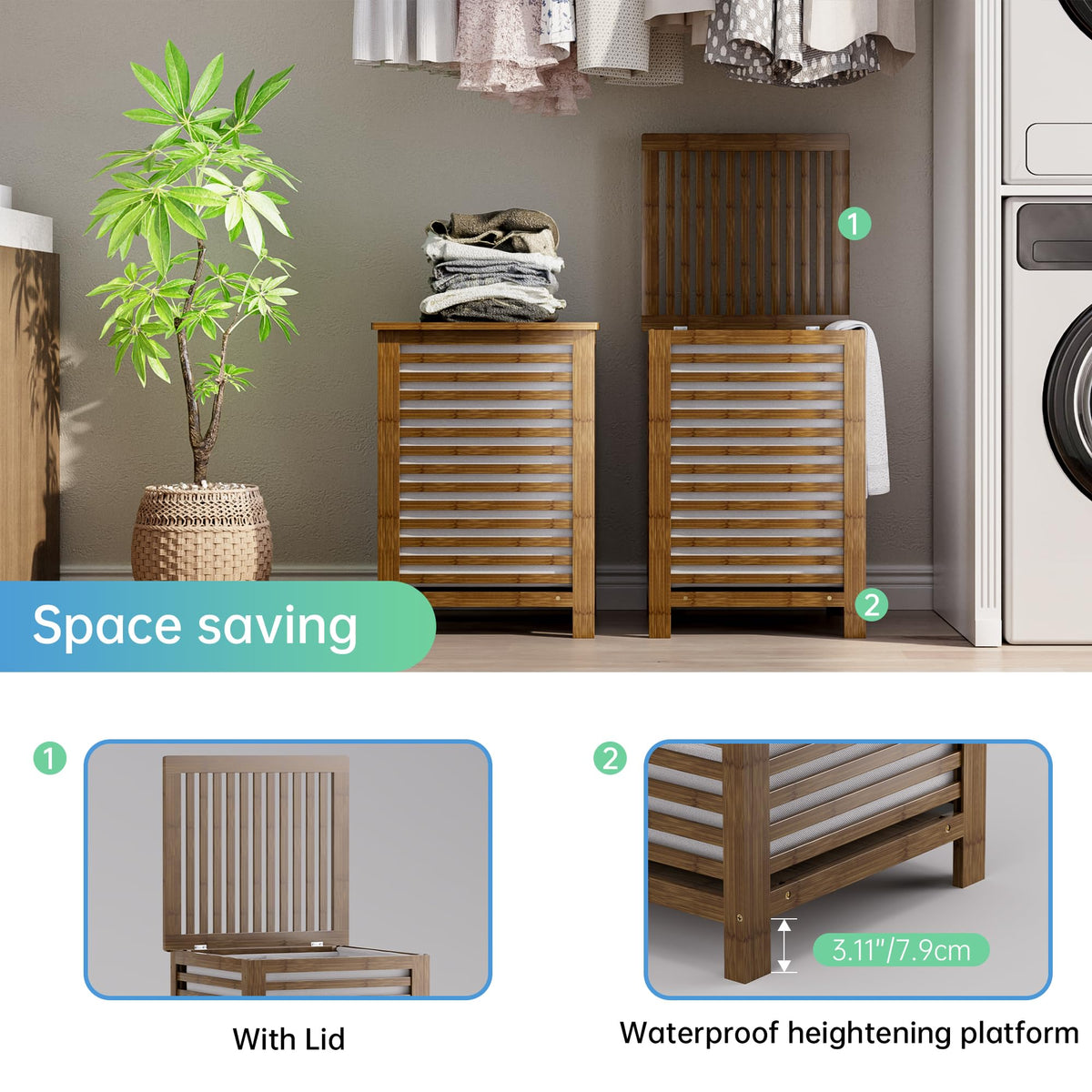 SMIBUY lid open-design supports quick one-handed loading.