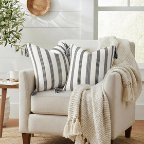 Smile Bee front fabric closeup highlights a durable cotton-poly-viscose blend.