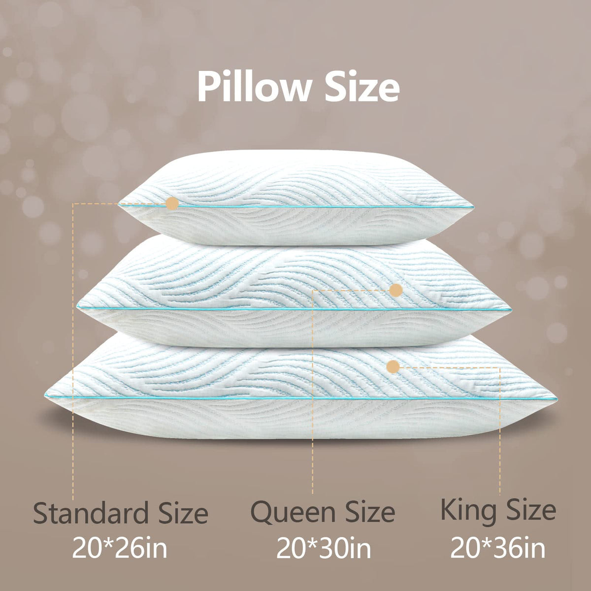 Smilereve queen-size 2-pack ready to pair with most bed setups.