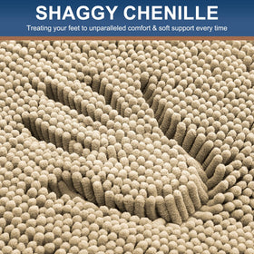 Smiry absorbent microfiber shags drying quickly to keep floors dry