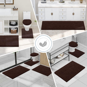 Smiry rug available in multiple colors to match bathroom style.
