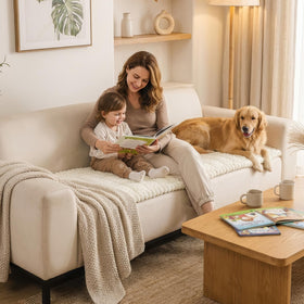 Smiry machine washable for quick sofa refresh.