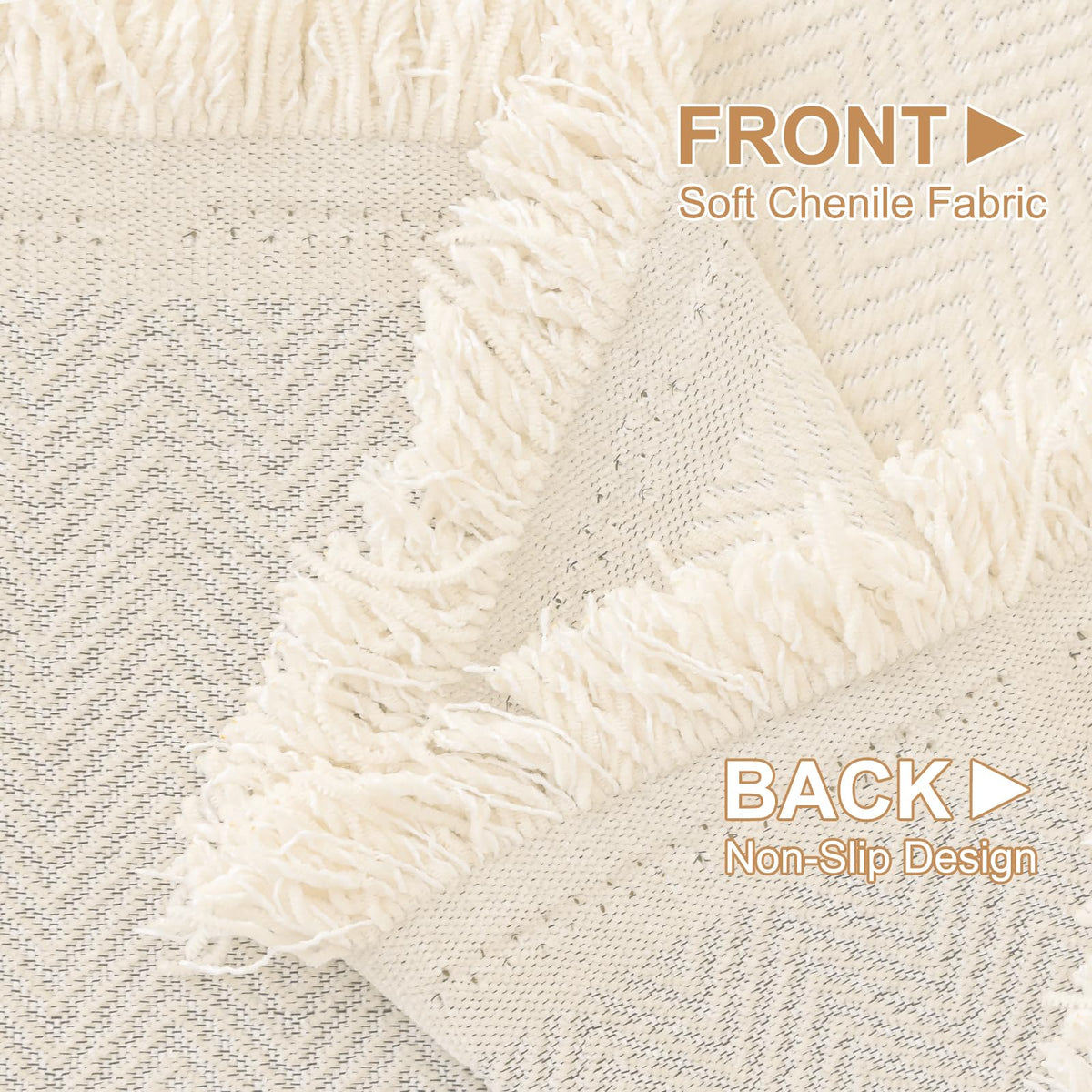 Beige color complements most interiors and hides minor wear.