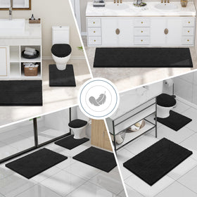 Smiry bathroom rug complements any style with soft texture and versatile color options.