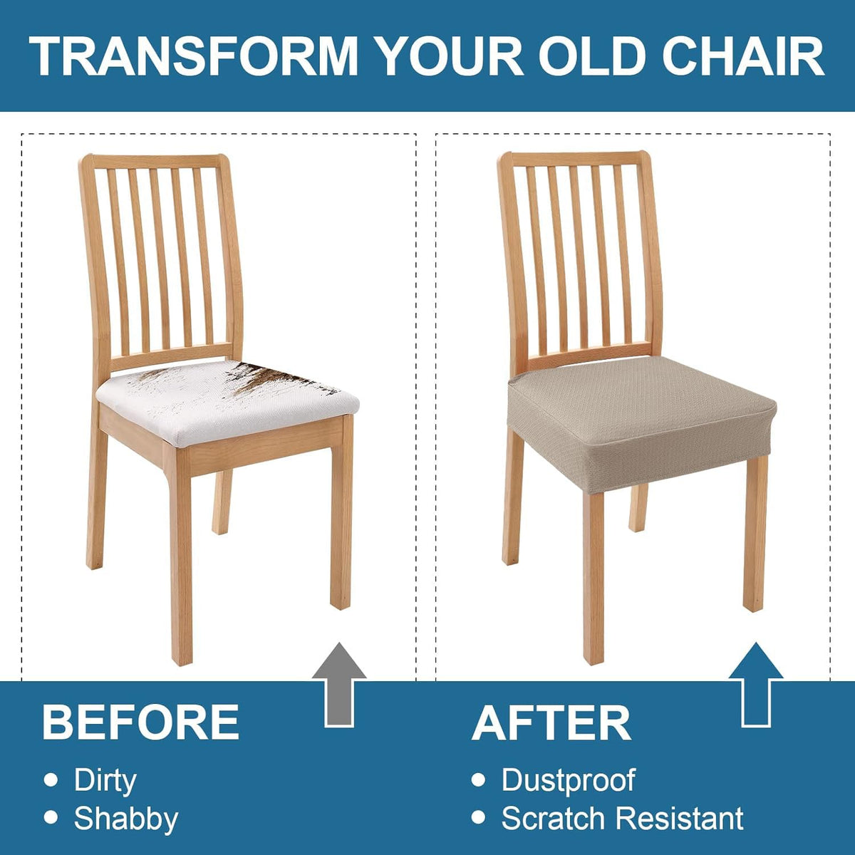 Smiry chair protection reduces pet scratches on dining chairs