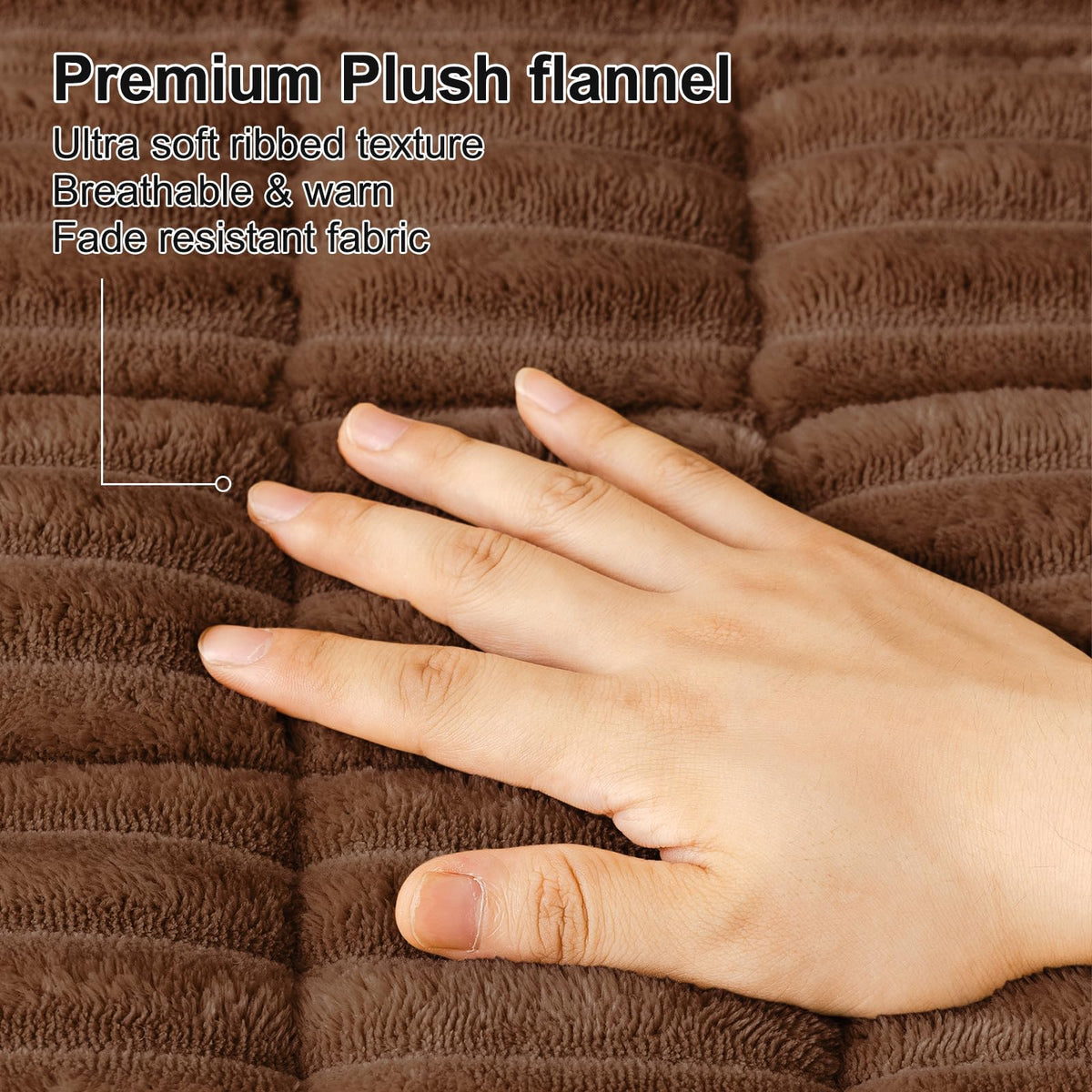 Smiry brown-toned cover adds warmth and style to living spaces.