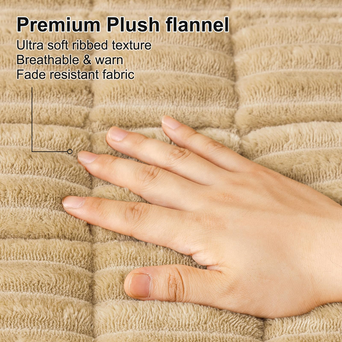 Smiry washable dog couch cover demonstrates colorfast dye keeping camel shade vibrant.
