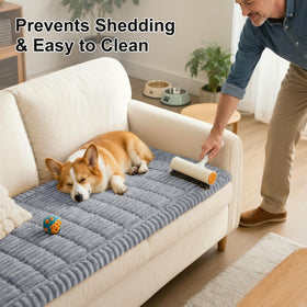 Smiry couch protector shields furniture from scratches and spills.