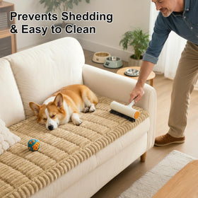 Smiry couch cover offers versatile uses beyond the sofa for decor.